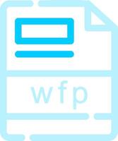 wfp criativo ícone Projeto vetor