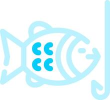 fisgado peixe criativo ícone Projeto vetor