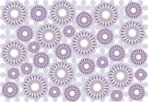 lindo fundo lilás-branco com mandalas abstratas vetor