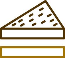 design de ícone criativo de sanduíche vetor