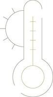 design de ícone criativo de temperatura vetor