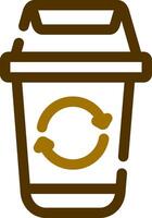 Lixo reciclar criativo ícone Projeto vetor