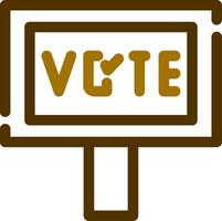 votar design de ícone criativo vetor