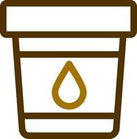 design de ícone criativo de amostra de urina vetor