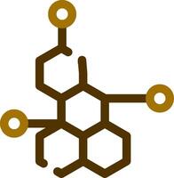 design de ícone criativo de molécula vetor