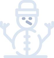 design de ícone criativo de boneco de neve vetor