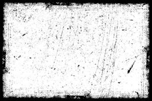 grunge Preto e branco empoeirado efeito vetor textura fundo