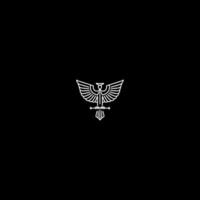 ai gerado Águia logotipo Projeto ícone vetor modelo