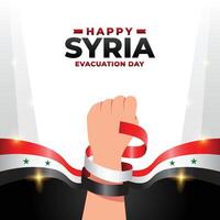 Síria evacuação dia Projeto ilustração coleção vetor