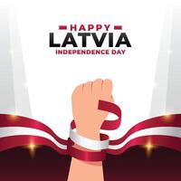 Letônia independência dia Projeto ilustração coleção vetor