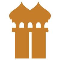 vetor ilustração do taj mahal dentro agra, uttar Pradesh, Índia. ilustração do uma oração quarto ícone, simples mesquita. gráfico Projeto elementos com uma religioso tema. islâmico enfeite