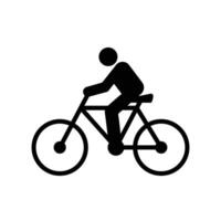 bicicleta ícone vetor Projeto modelo dentro branco fundo