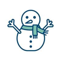 boneco de neve ícone vetor Projeto modelo dentro branco fundo