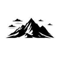 montain esboço imagens. vetor ilustração e logotipo.