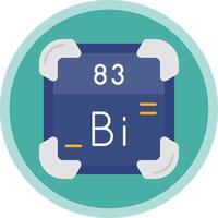 bismuto plano multi círculo ícone vetor