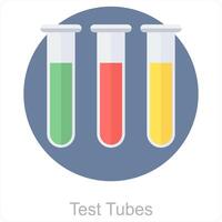 teste tubos e tubos ícone conceito vetor