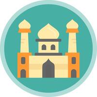 mesquita plano multi círculo ícone vetor