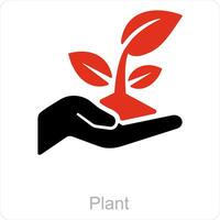 plantar e ecologia ícone conceito vetor