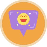 emoji plano multi círculo ícone vetor