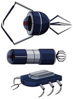 Design diferente de nanobots vetor