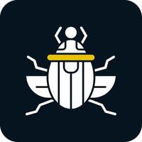 escaravelho glifo ícone de duas cores vetor