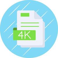 4k plano azul círculo ícone vetor