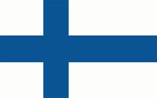 nacional Finlândia bandeira. plano vetor ilustração. eps10.