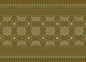 tricotado étnico padrão, vetor Cruz ponto oriental fundo, bordado retro jacquard estilo, roxa padronizar quadrado nativo, Projeto para têxtil, tecido, tapete, tapete, fibras