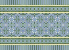 Cruz ponto e pixel étnico padrões trazer vibrante estilo para tecidos, sarees, e ikat desenhos, vermelho cor Cruz ponto. tradicional Projeto. vetor