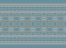 geométrico étnico padronizar. pixel padronizar. Projeto para roupas, tecido, fundo, papel de parede, invólucro, batik. malhas, bordado estilo. asteca geométrico arte enfeite imprimir. vetor ilustração.