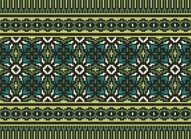 Cruz ponto tradicional étnico padronizar paisley flor ikat fundo abstrato asteca africano indonésio indiano desatado padronizar para tecido impressão pano vestir tapete cortinas e sarongue vetor