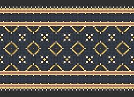 Cruz ponto tradicional étnico padronizar paisley flor ikat fundo abstrato asteca africano indonésio indiano desatado padronizar para tecido impressão pano vestir tapete cortinas e sarongue vetor