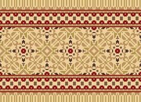 safras Cruz ponto tradicional étnico padronizar paisley flor ikat fundo abstrato asteca africano indonésio indiano desatado padronizar para tecido impressão pano vestir tapete cortinas e sarongue vetor