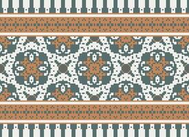 safras Cruz ponto tradicional étnico padronizar paisley flor ikat fundo abstrato asteca africano indonésio indiano desatado padronizar para tecido impressão pano vestir tapete cortinas e sarongue vetor