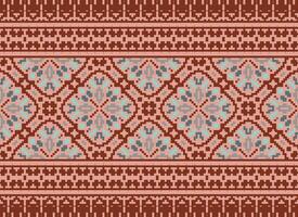 safras Cruz ponto tradicional étnico padronizar paisley flor ikat fundo abstrato asteca africano indonésio indiano desatado padronizar para tecido impressão pano vestir tapete cortinas e sarongue vetor