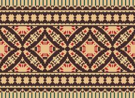 safras Cruz ponto tradicional étnico padronizar paisley flor ikat fundo abstrato asteca africano indonésio indiano desatado padronizar para tecido impressão pano vestir tapete cortinas e sarongue vetor