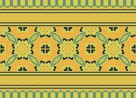 lindo pixel padrões tradicional folk estilo, geométrico étnico desatado padronizar vetor ilustração. Projeto para Cruz ponto, tapete, papel de parede, roupas, texto tecido, invólucro, batik, bordado