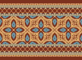 africano Cruz ponto bordado em background.geometric étnico oriental desatado padronizar tradicional.asteca estilo abstrato vetor ilustração.design para textura,tecido,vestuário,embrulho,tapete.