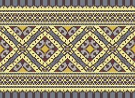 natureza safras Cruz ponto tradicional étnico padronizar paisley flor ikat fundo abstrato asteca africano indonésio indiano desatado padronizar para tecido impressão pano vestir tapete cortinas e sarongue vetor