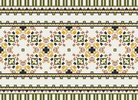 natureza safras Cruz ponto tradicional étnico padronizar paisley flor ikat fundo abstrato asteca africano indonésio indiano desatado padronizar para tecido impressão pano vestir tapete cortinas e sarongue vetor