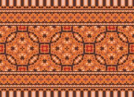 natureza safras Cruz ponto tradicional étnico padronizar paisley flor ikat fundo abstrato asteca africano indonésio indiano desatado padronizar para tecido impressão pano vestir tapete cortinas e sarongue vetor