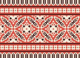 natureza safras Cruz ponto tradicional étnico padronizar paisley flor ikat fundo abstrato asteca africano indonésio indiano desatado padronizar para tecido impressão pano vestir tapete cortinas e sarongue vetor