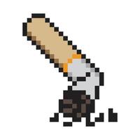 cigarro bunda com pixel arte estilo vetor
