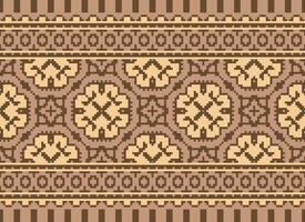 pixel étnico padronizar vetor fundo. desatado padronizar tradicional, Projeto para fundo, papel de parede, batik, tecido, tapete, roupas, invólucro, e têxtil.étnico padronizar vetor ilustração.