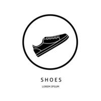 logotipo vetor Projeto para negócios. sapatos logotipos.