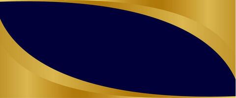 abstrato elegante Sombrio azul fundo com dourado forma vetor