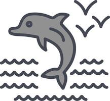 ícone de vetor de golfinho