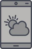 ícone de vetor de aplicativo de clima