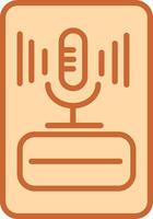 ícone de vetor de microfone