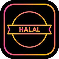 ícone de vetor de etiqueta halal